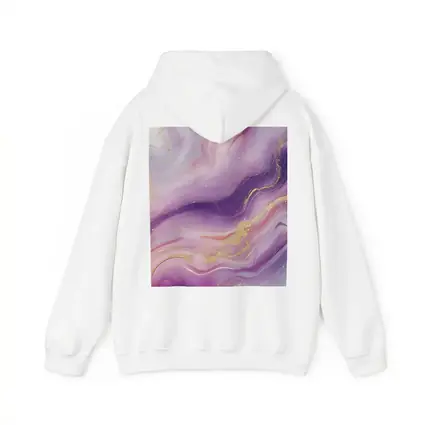 Purple Pink Marble Gold Abstract Art