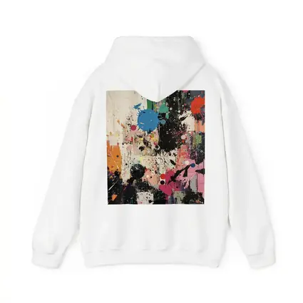 Abstract Graffiti Paint Splatter Colorful Art