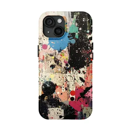 Abstract Graffiti Paint Splatter Colorful Art