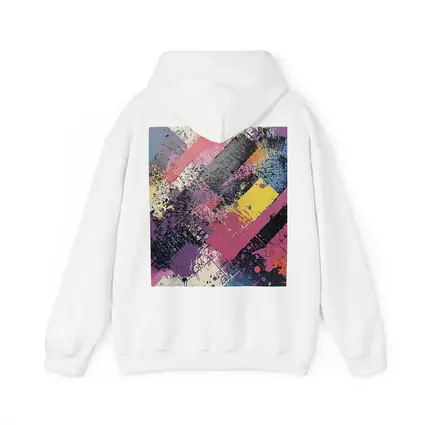 Bold Abstract Geometric Graffiti Art Pink Purple