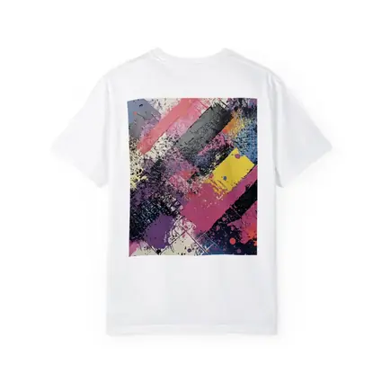 Bold Abstract Geometric Graffiti Art Pink Purple