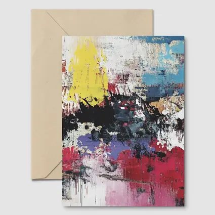 Bold Colorful Abstract Expressionist Art Painting