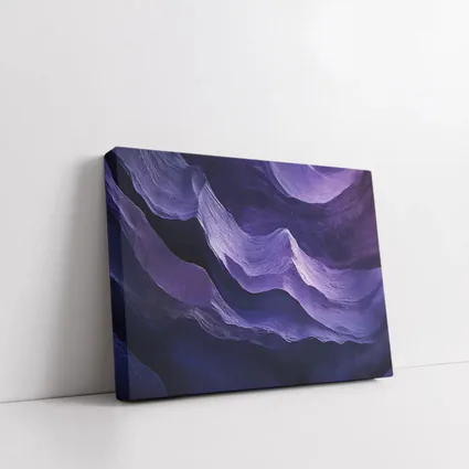 Purple Canyon Rock Waves Abstract Art