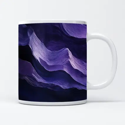 Purple Canyon Rock Waves Abstract Art