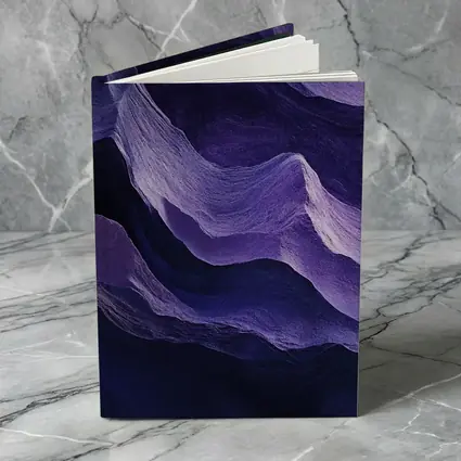 Purple Canyon Rock Waves Abstract Art