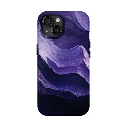 Purple Canyon Rock Waves Abstract Art