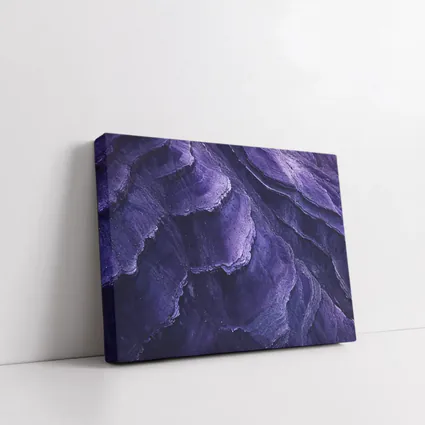 Purple Layered Rock Formation Abstract Texture