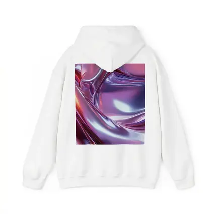 Metallic Abstract Purple Pink Flowing Waves
