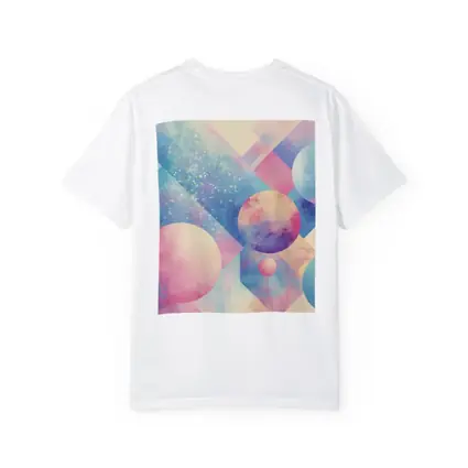 Pastel Geometric Shapes Abstract Watercolor Art