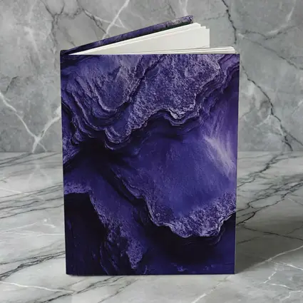 Purple Rock Layers Abstract Geological Formation