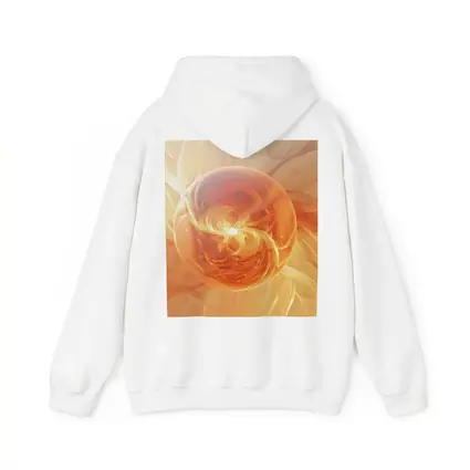 Orange Glowing Sphere Abstract Energy Art
