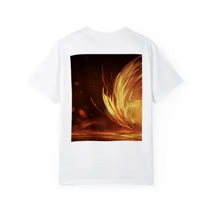 Fiery Golden Orb Abstract Dark Background
