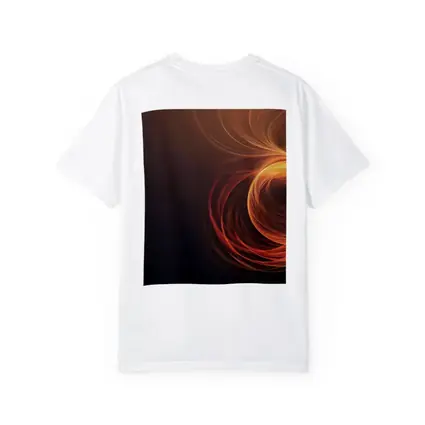 Orange Fire Spiral Abstract Dark Background