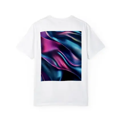 Iridescent Holographic Flowing Silk Abstract Art