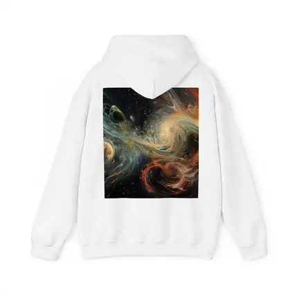 Cosmic Swirls Abstract Space Galaxy Art