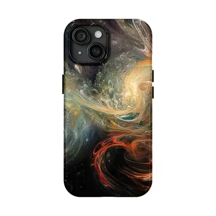 Cosmic Swirls Abstract Space Galaxy Art