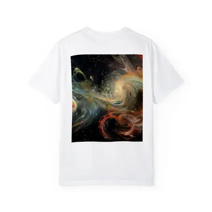 Cosmic Swirls Abstract Space Galaxy Art