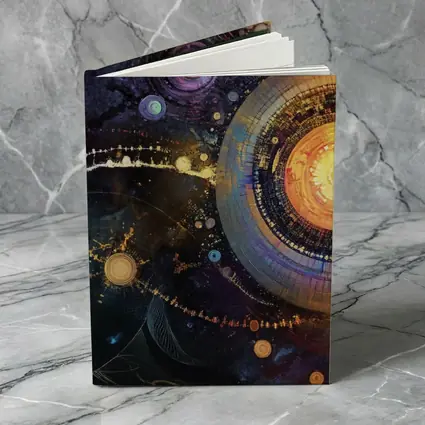 Abstract Cosmic Circles Deep Space Art
