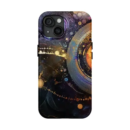 Abstract Cosmic Circles Deep Space Art