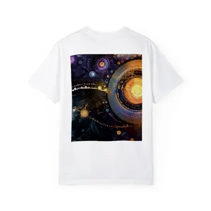 Abstract Cosmic Circles Deep Space Art
