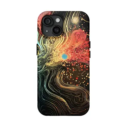 Cosmic Abstract Flow Lines Dark Background