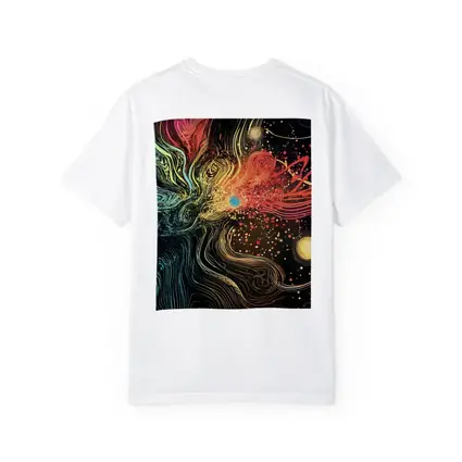 Cosmic Abstract Flow Lines Dark Background