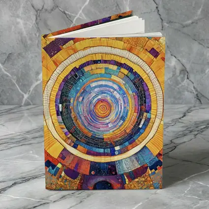 Cosmic Mandala Mosaic Abstract Geometric Art