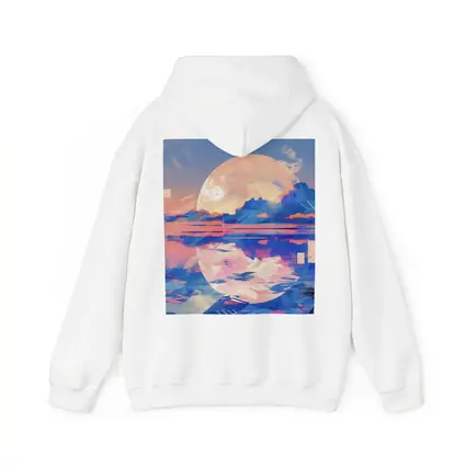 Tropical Moon Reflection Lofi Art