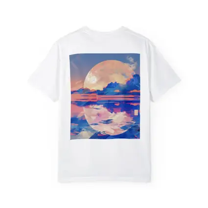 Tropical Moon Reflection Lofi Art