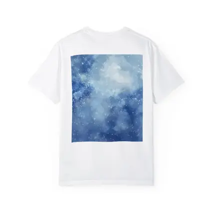 Blue Watercolor Galaxy Starry Night Art