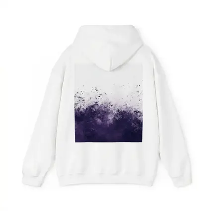 Dark Purple Ink Splash Abstract Art