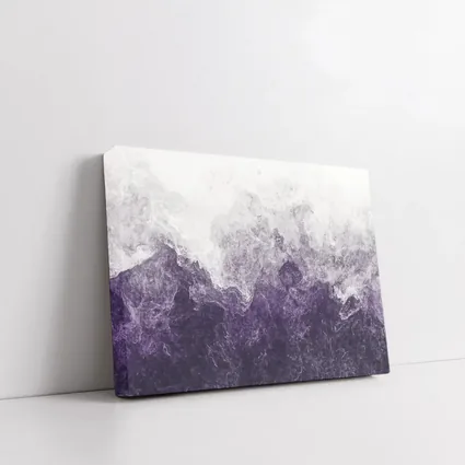 Purple Smoke Abstract Dark Stormy Art