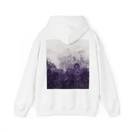 Purple Smoke Abstract Dark Stormy Art