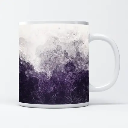 Purple Smoke Abstract Dark Stormy Art