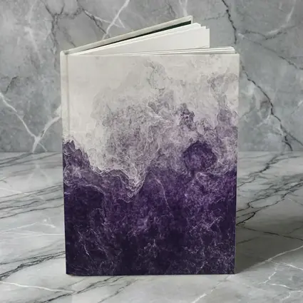 Purple Smoke Abstract Dark Stormy Art