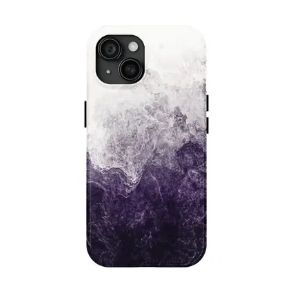 Purple Smoke Abstract Dark Stormy Art