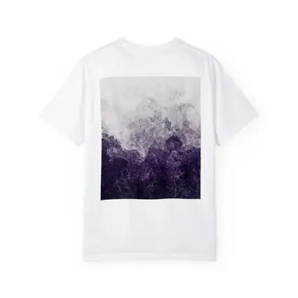 Purple Smoke Abstract Dark Stormy Art