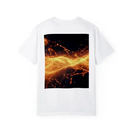 Golden Energy Wave Abstract Dark Background