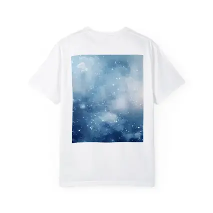 Blue Watercolor Galaxy Space Abstract Art