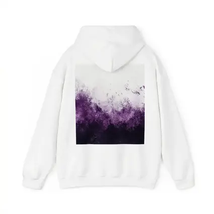 Dark Purple Abstract Grunge Watercolor Art