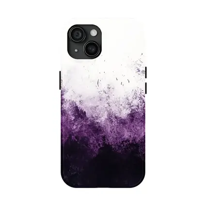 Dark Purple Abstract Grunge Watercolor Art