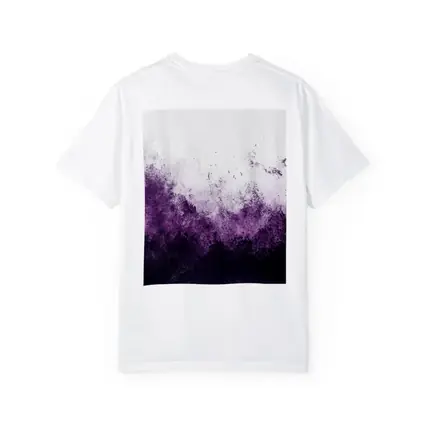 Dark Purple Abstract Grunge Watercolor Art