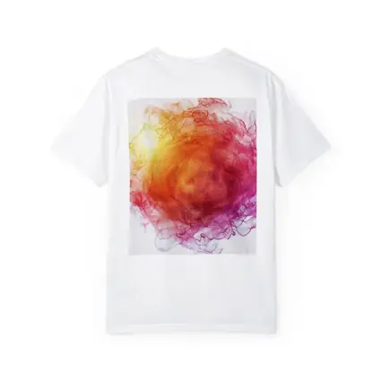 Fiery Red Orange Smoke Abstract White Background