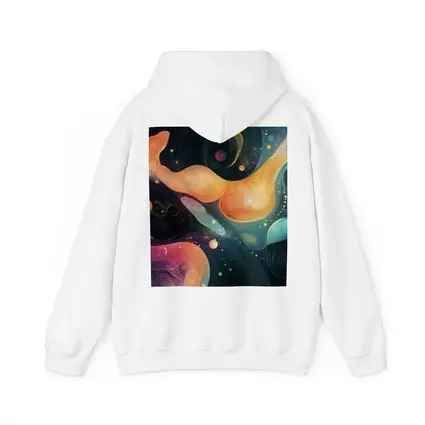 Abstract Fluid Art Dark Space Background