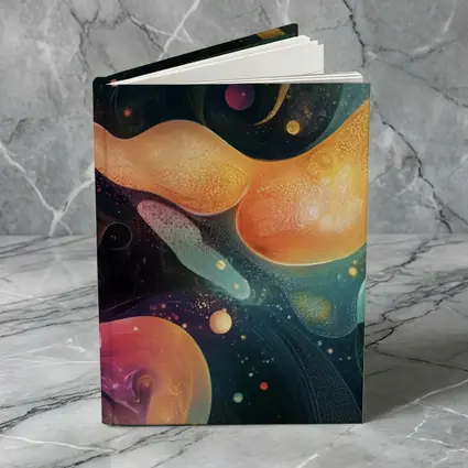 Abstract Fluid Art Dark Space Background