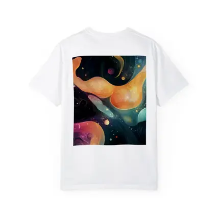 Abstract Fluid Art Dark Space Background
