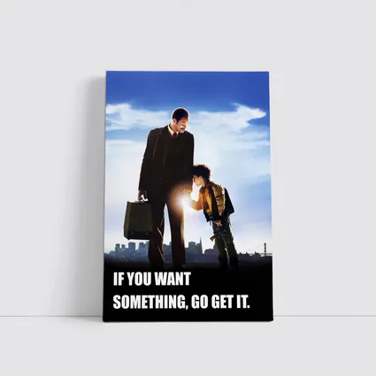Father Son Motivational Quote City Skyline