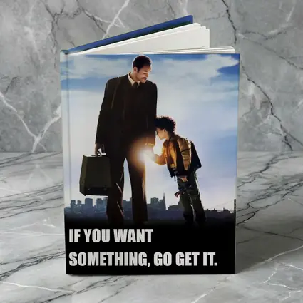 Father Son Motivational Quote City Skyline