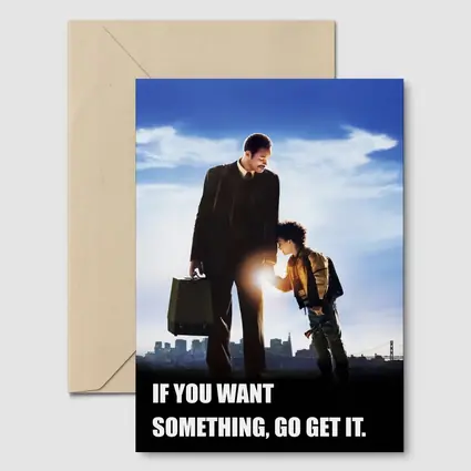 Father Son Motivational Quote City Skyline