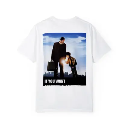 Father Son Motivational Quote City Skyline